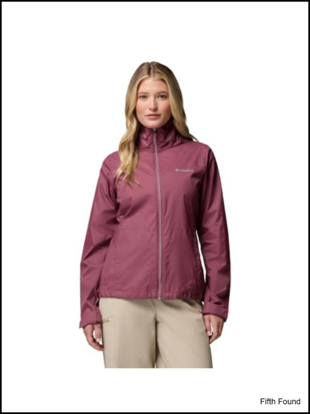Packable Rain Jacket with Stow-Away Hood and Waterproof Omni-Shield
